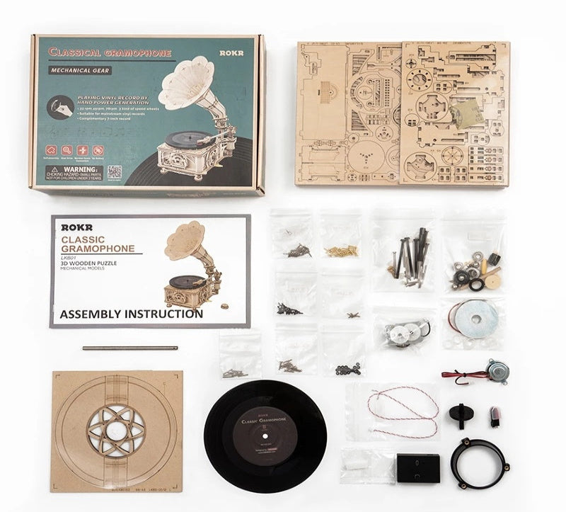 VisionBuild: Hand-Crank Gramophone