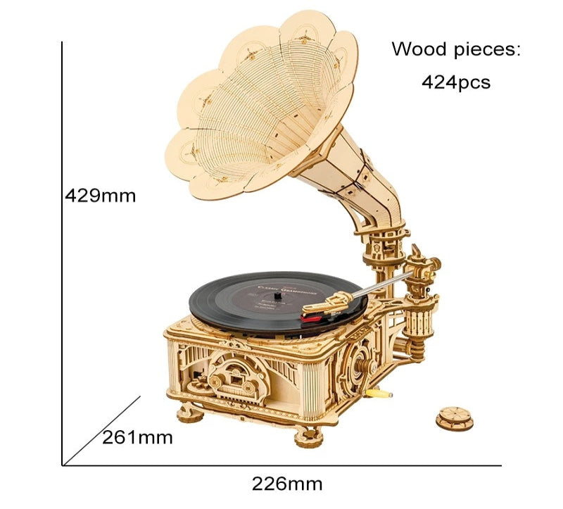 VisionBuild: Hand-Crank Gramophone