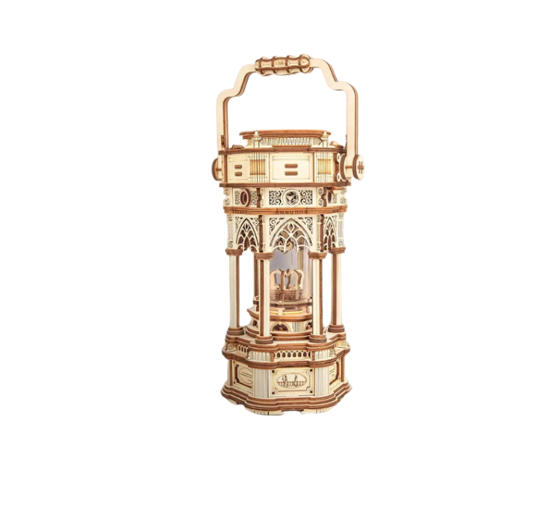 Decorative lantern with intricate design on a white background