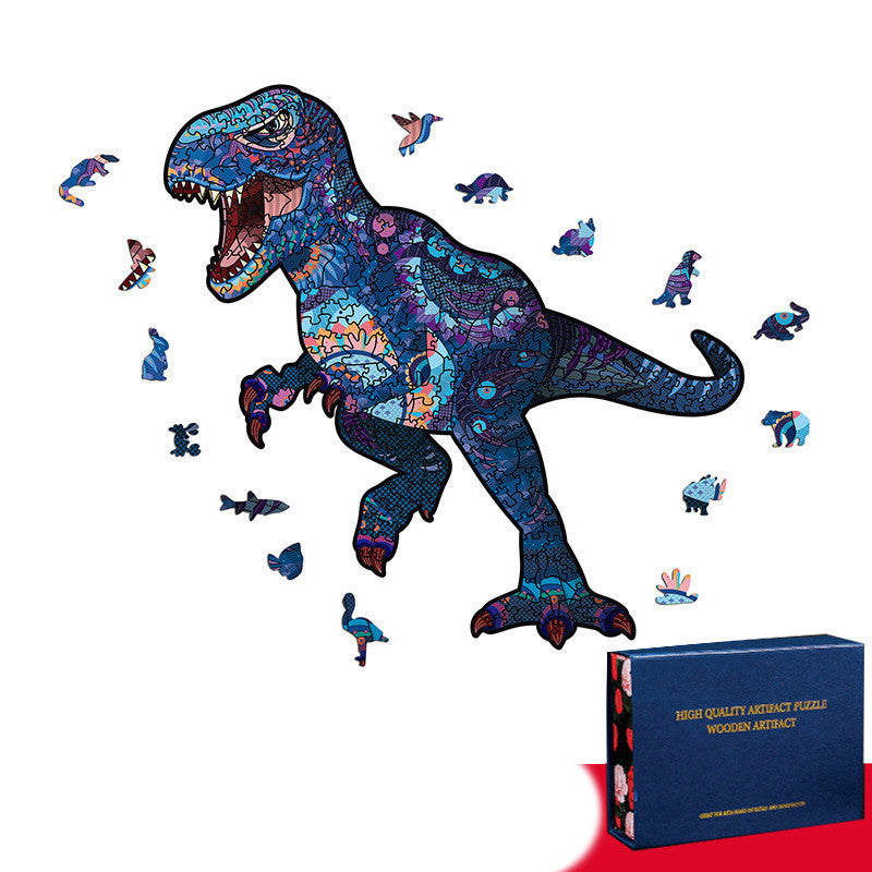 Tyrannosaurus Rex Alien Wooden Puzzle
