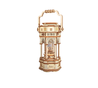 Decorative lantern with intricate design on a white background