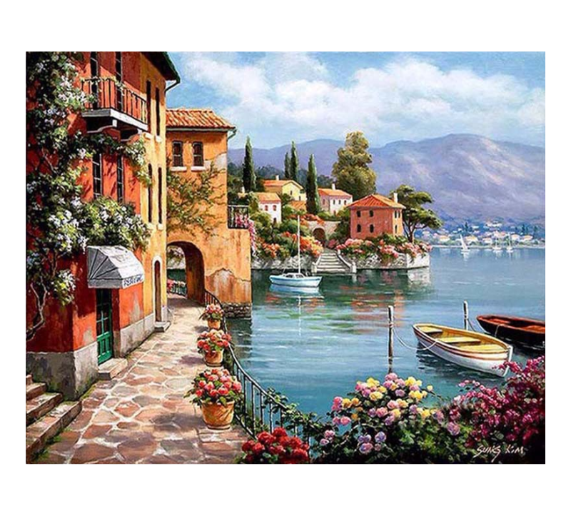 DIY Harbor Oil Painting Kit