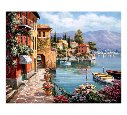 DIY Harbor Oil Painting Kit
